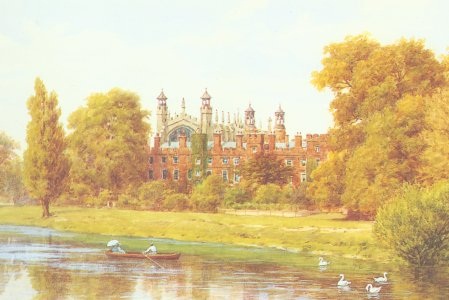 Eton Colledge from the river, 1907 [A.R.Quinton]